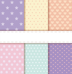 Pattern and striped frames vector design