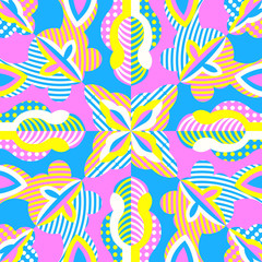 modern geometric switching colorful pattern