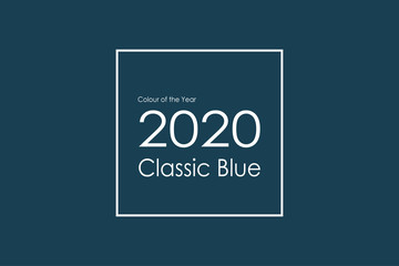 Colour of 2020 classic blue