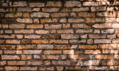 Naklejka premium old brick wall, stone wall background -