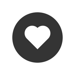 Heart vector icon, simple sign for web site and mobile app.
