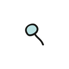 Glass magnifier icon