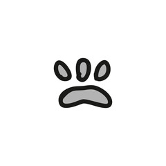 Pawprint vector icon