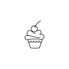 Cupcake illustration vector design