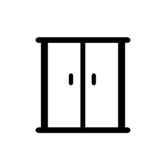 Wardrobe Icon. Flat style illustration