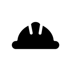 Vector illustration of a web icons - safety helmet, hard hat