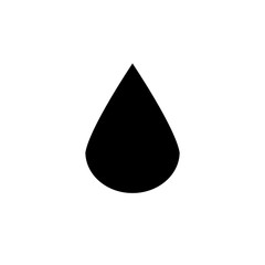 isolated drop water vector icon in trendy flat style
