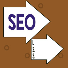 Word writing text Seo. Business photo showcasing incredibly effective way to market your near business online Square rectangle paper sheet loaded with full creation of pattern theme