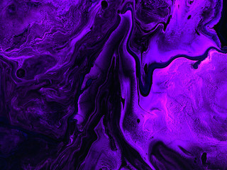 Creative neon abstract hand painted background, violet and purple texture - 310521293