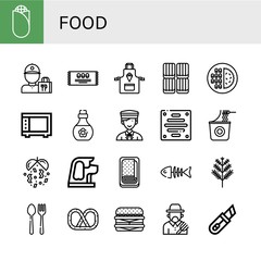 food icon set