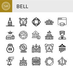 bell icon set