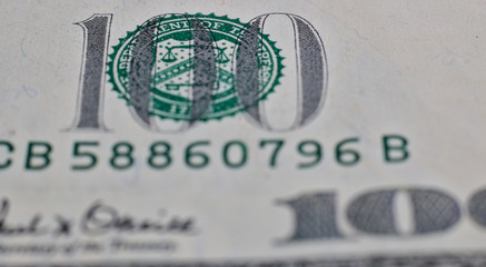 100 dollar bank note macro