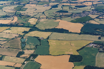 Fototapeta premium Aerial view of rural landscape