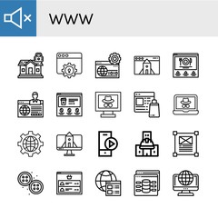 Set of www icons