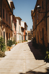 narrow street in old town