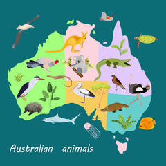 Fototapeta premium Vector illustration in flat style.Concepts of nature.