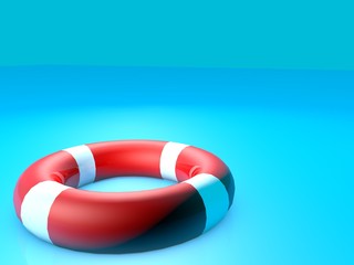 Naklejka premium 3d illustration of water float