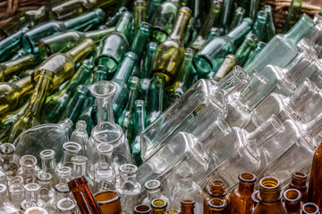 testure empty bottles