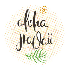 Hand lettering grunge card with textured handcrafted doodle letters in retro style