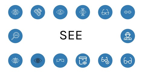 Set of see icons