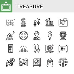 treasure icon set