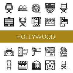 hollywood icon set