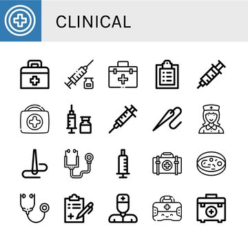 clinical icon set