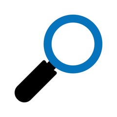 Glyph Search icon isolated on background