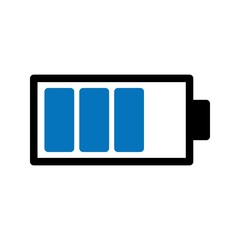 Glyph Battery icon isolated on background
