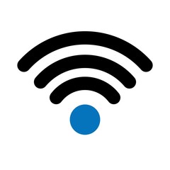 Glyph Wifi Signal icon isolated on background