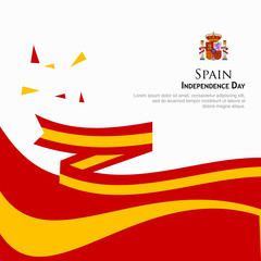 Spain flag vector. can be used for Independence Day celebrations or other events
