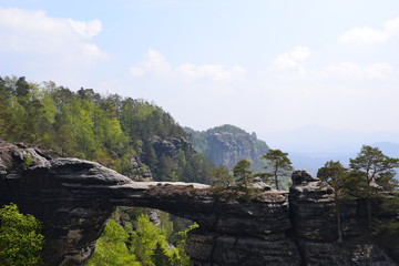 Fototapeta premium The ascent to Pravcicka bran