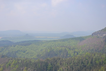 Obraz premium The ascent to Pravcicka bran