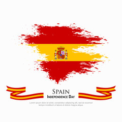 Spain flag vector. can be used for Independence Day celebrations or other events