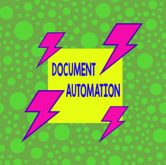 Handwriting text Document Automation. Conceptual photo workflows that assist in creation of electronic document Asymmetrical uneven shaped format pattern object outline multicolour design