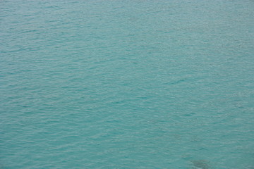 expanse of crystal clear blue water of the sea of ​​ibiza