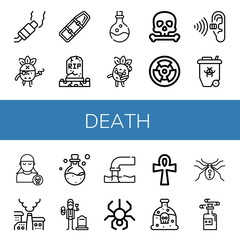 death icon set