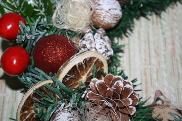Christmas and New Year wreath