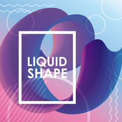 Purple liquid shape vector design