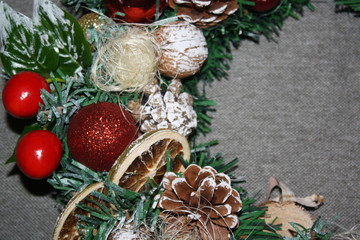 Christmas and New Year wreath