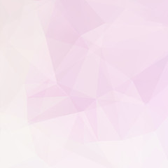 Fototapeta na wymiar Geometric pattern, polygon triangles vector background in pastel pink tones. Illustration pattern