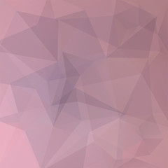 Abstract background consisting of pastel pink, gray triangles. Geometric design for business presentations or web template banner flyer. Vector illustration