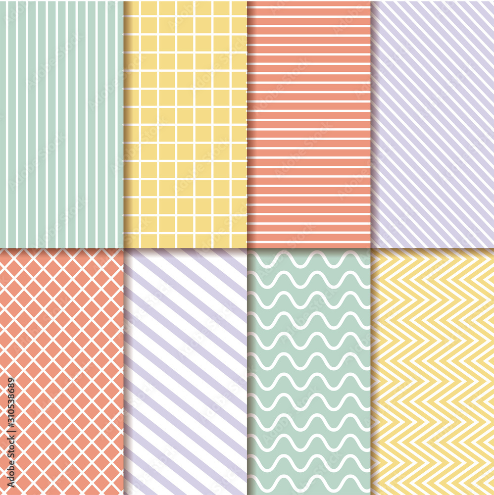 Poster pattern and striped frames vector design