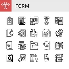 form icon set