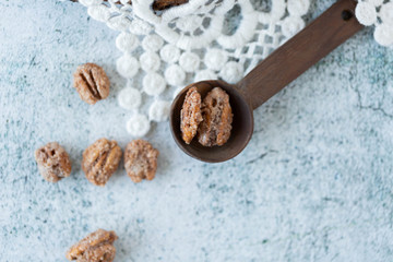 Candied Pecan Halves
