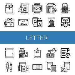 letter icon set