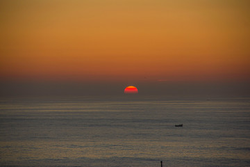 sunset at sea