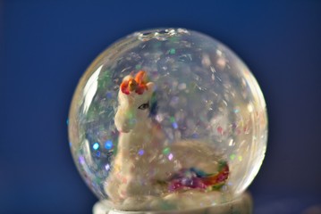 ユニコーンのスノードーム Snow Globe