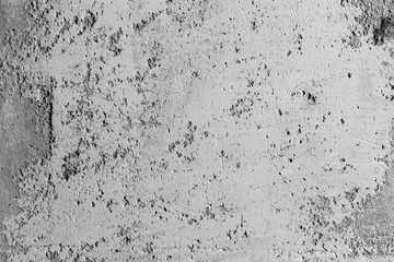Abstract concrete texture gray background. Chips, cracks, pores in concrete
