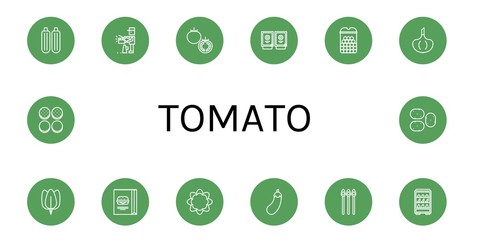 tomato icon set
